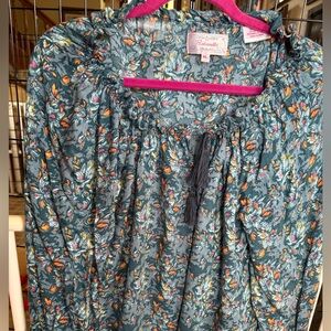 Floral Patterned Blouse by Panhandle